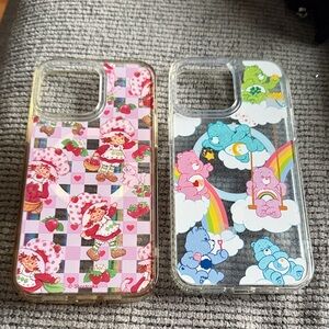 Strawberry Shortcake and Care Bears Phone Case Set